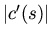 $ \vert c '(s)\vert$