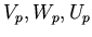 $ V_p,W_p,U_p$