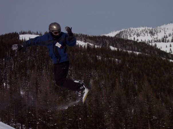 Me snowboarding