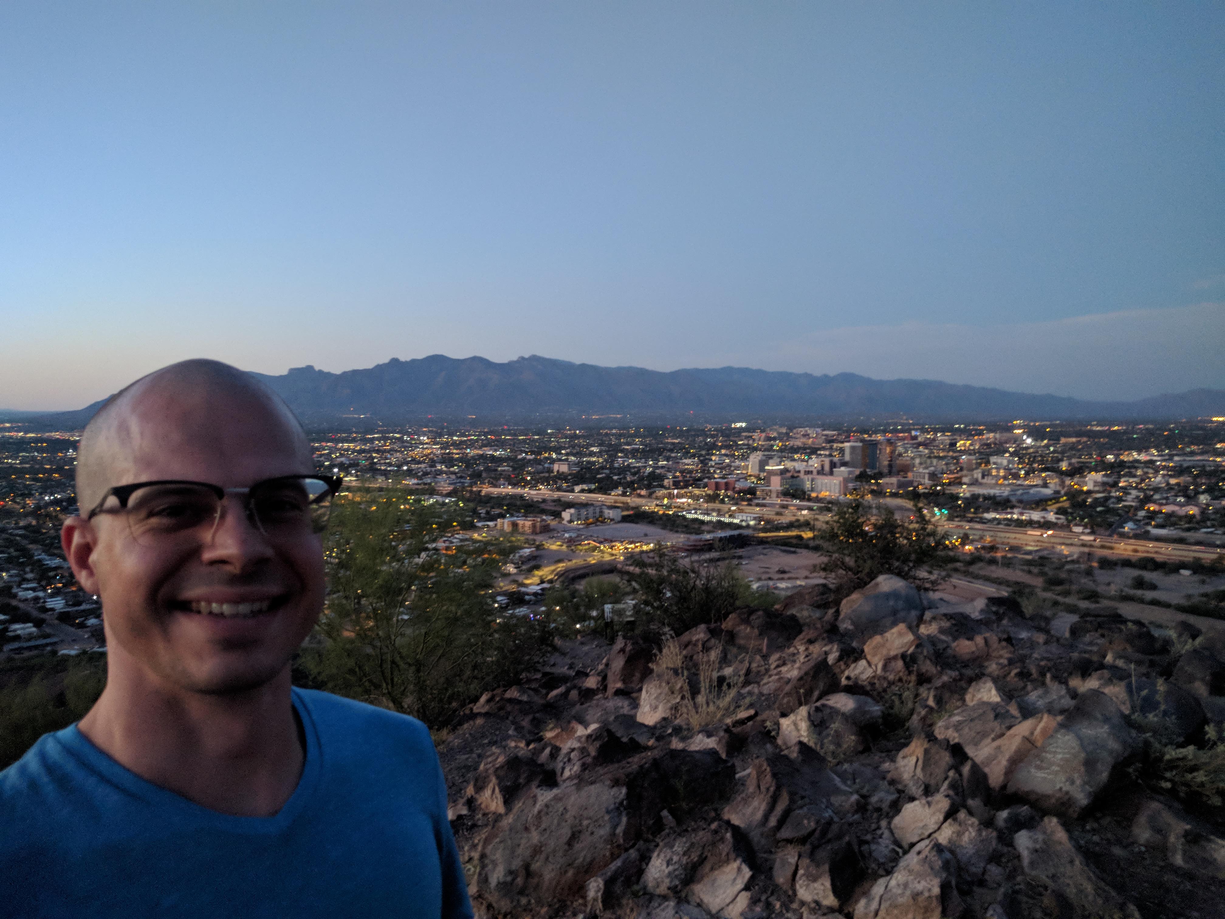 Tucson mountain top view