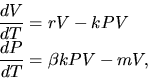 The Lotka-Volterra equations.