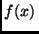 $f(x)\,$