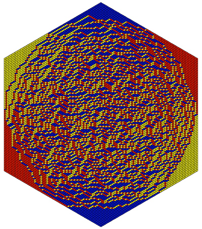 tiled hexagon