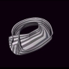 Striped Half Klein Bottle to Moebius Strip