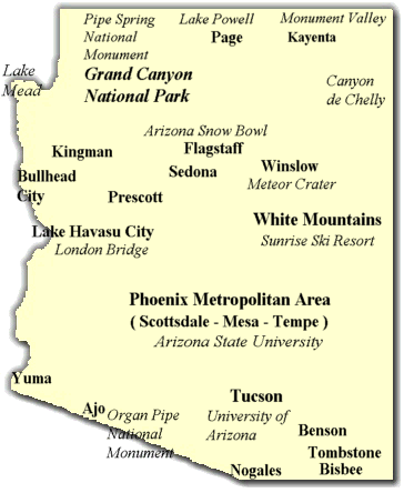 Map of Arizona